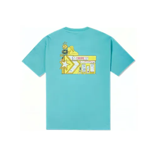 Конверс T Рубашка Мужская Светло-Синяя