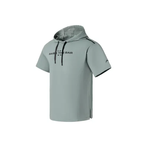 LINING Fitness Series T-Shirt Мужской Свинцово-Серый Зеленый