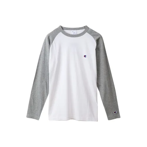 Champion Белый Светло-Серый Цвет Унисекс T-Рубашки