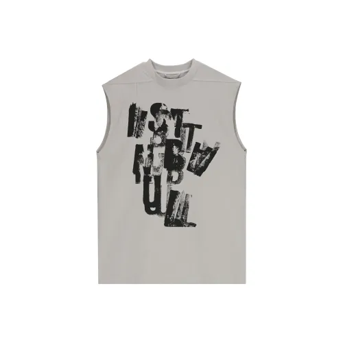 VANN VALRENCÉ Без рукавов T-рубашка Унисекс Old Абрикос