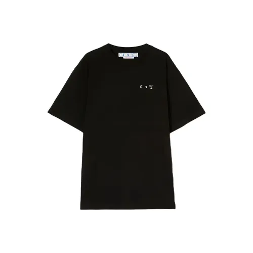 Off Белый SS22 Черный Мужская T-Рубашка