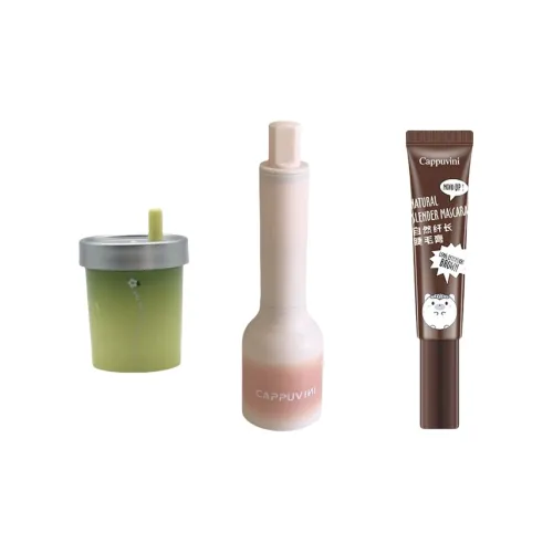 Cappuvini Наборы для макияжа Глиттер для губ + карандаш для бровей + тушь для ресниц естественный длительный эффект