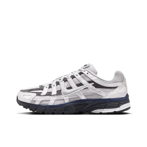 Nike P 6000 Амортизация Дышащий Поддерживающий Низкий Топ Бег на длинные дистанции Спринт Беговые кроссовки Мужской Белый