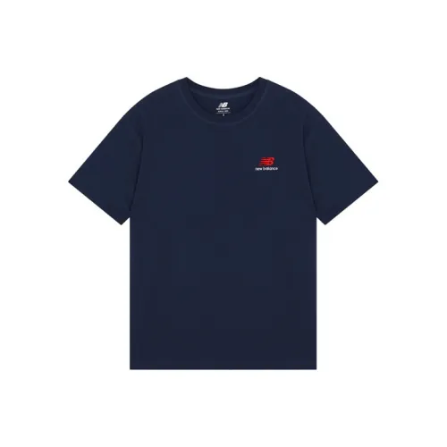 New Balance совместная футболка T Унисекс Темно-синий