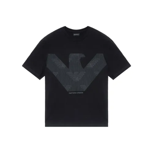 EMPORIO ARMANI SS22 T-Shirt Мужской Черный