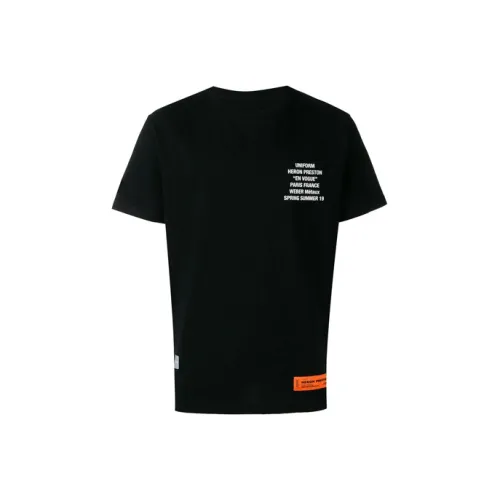 HERON PRESTON Черная унисекс футболка