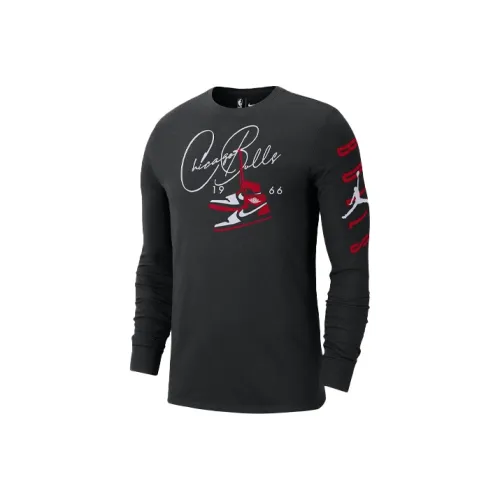 Джордан Черные Мужские T-Рубашки