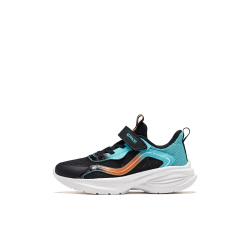ERKE KIDS Беговые кроссовки Low Top Глубокий черный/Лазерный синий для детей