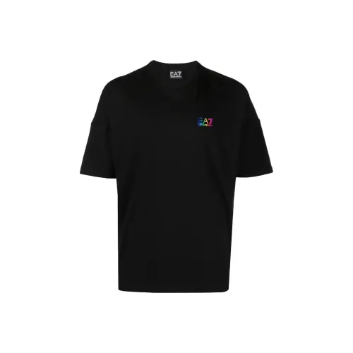 EMPORIO ARMANI EA7 SS23 T Рубашка Мужская Черная