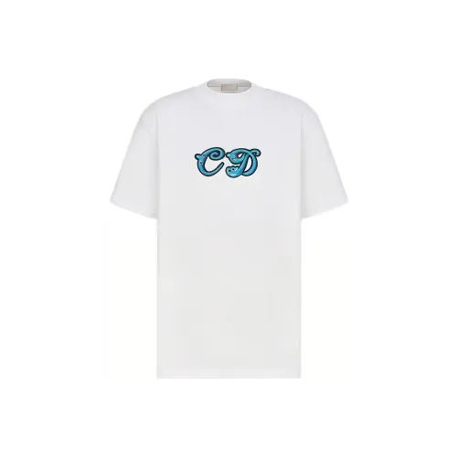 DIOR Белая Мужская T-Рубашка