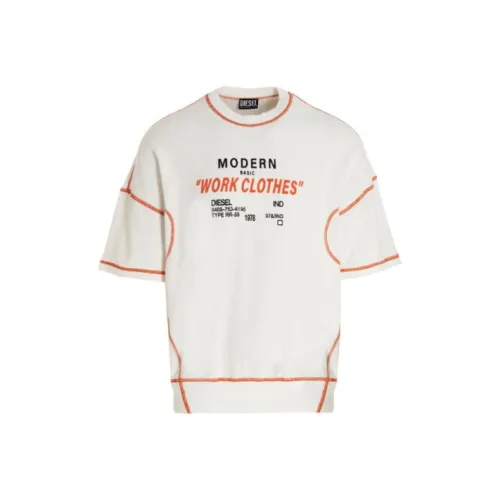 DIESEL Белая Мужская T-Рубашка