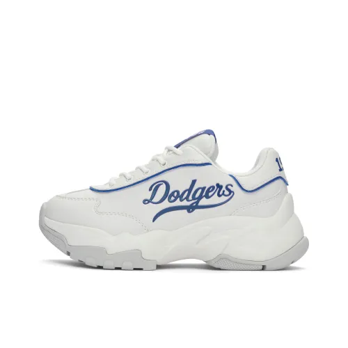 MLB Big Ball Chunky Slip-Resistant Abrasion-Resistant Low Top Footwear Unisex White Blue