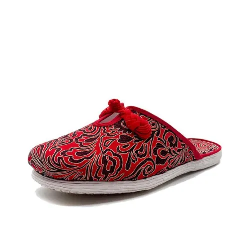 Neiliansheng MULTI Layer Подошва Устойчивая к износу Домашние тапочки Женские Красные