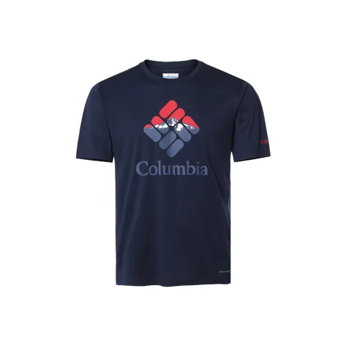 Columbia Темно-синие Мужские T-рубашки