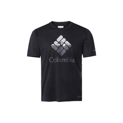 Мужская черная футболка с совместным брендом Columbia