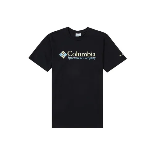 Мужская черная футболка с совместным брендом Columbia