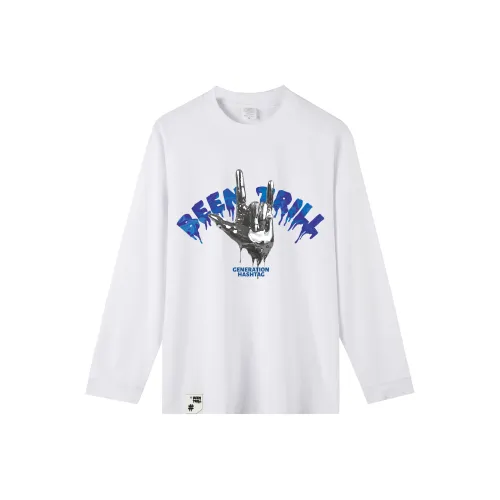 BEENTRILL Тяжелая Длинная Рукавная Рубашка Унисекс Белая