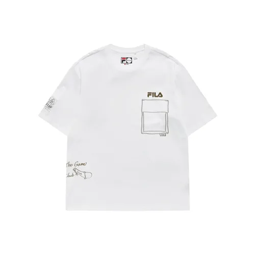 FILA FUSION STREET SPORT Стандартный Белый Мужская Футболка