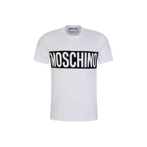 MOSCHINO Белая Мужская T-Рубашка