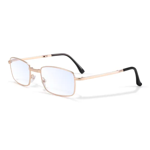 PULAIS Пластина Сплав Рамка Нерегулярная форма Оправы для очков Унисекс Золотой