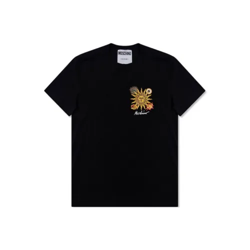 MOSCHINO Мужские черные T-рубашки