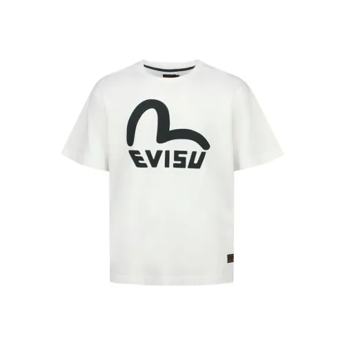 EVISU Белая Мужская T-Рубашка