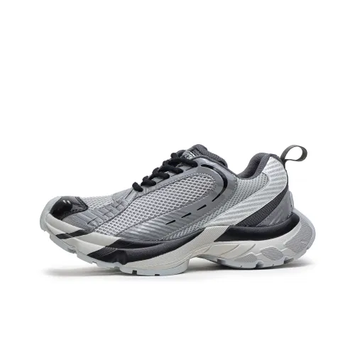 Mo Xu Slip-resistant Low Top Footwear Cushioned Унисекс Серый