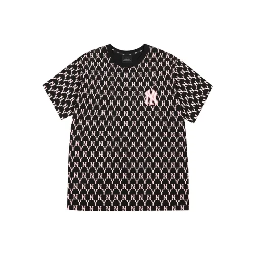 MLB New York Yankees T-Shirt Унисекс Черный Розовый Логотип