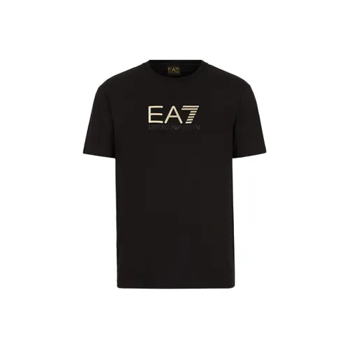 EMPORIO ARMANI EA7 SS22 T Рубашка Мужская Черная