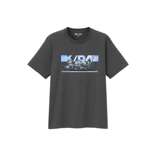 UNIQLO Темно-серая унисекс футболка