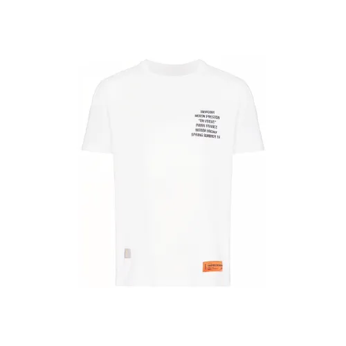 HERON PRESTON Белая Мужская T-Рубашка