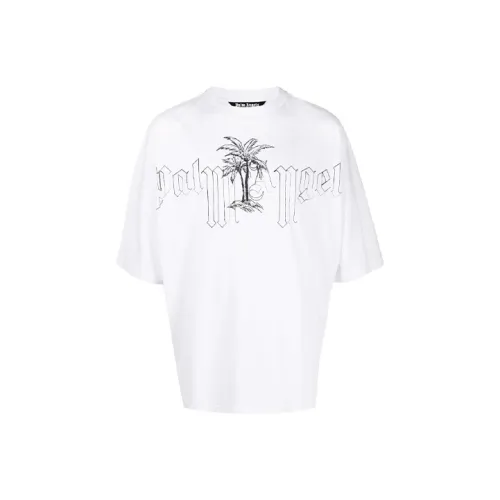 PALM ANGELS Белая Мужская Футболка