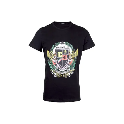 BALMAIN Мужские черные T-рубашки