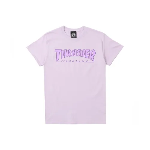 Thrasher Светло-фиолетовые Унисекс Футболки