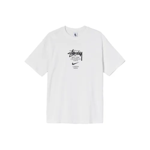 Stussy X NIKE Co Branded SERIES Белая Унисекс Футболка