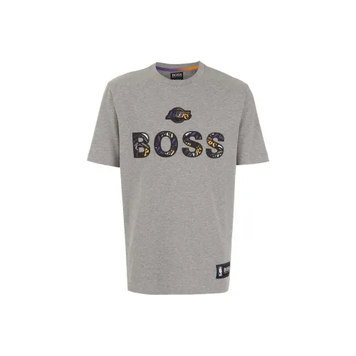 Hugo Boss Серые Мужские T-Рубашки