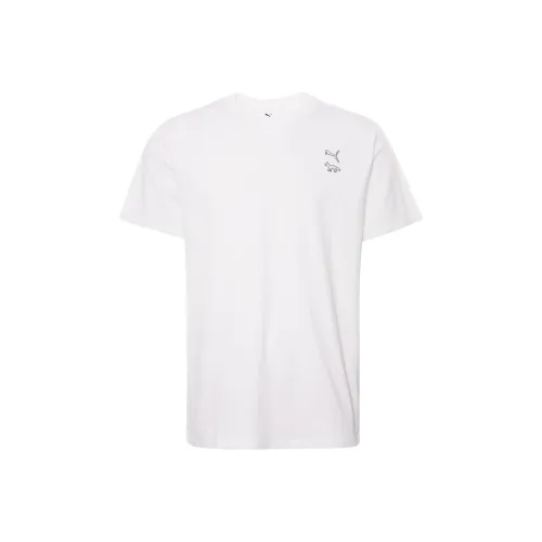 PUMA MMQ Белый Мужской T-Рубашки