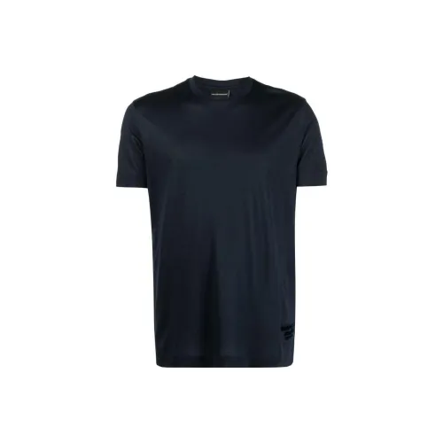 EMPORIO ARMANI SS23 T Рубашка Мужская Морской Синий