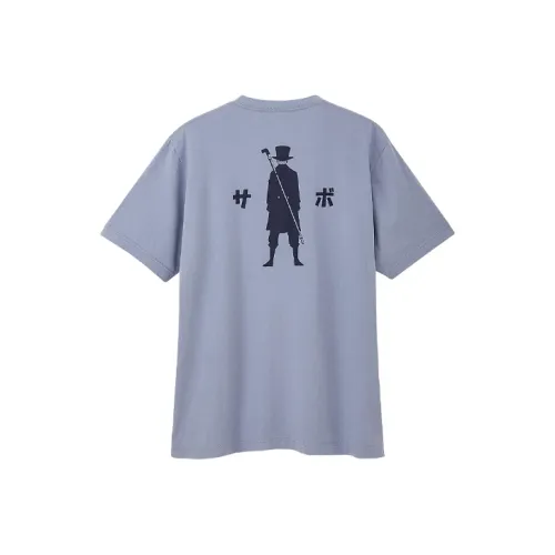 UNIQLO x One Piece Футболка Мужская Розовая Синяя