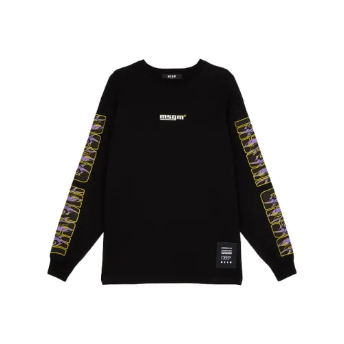 MSGM Черные Мужские T-Рубашки