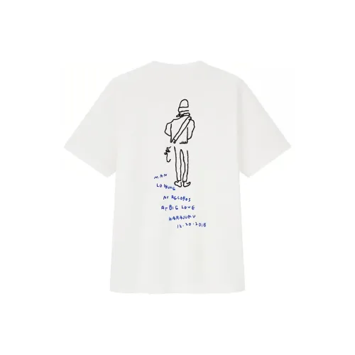 UNIQLO Белая унисекс футболка