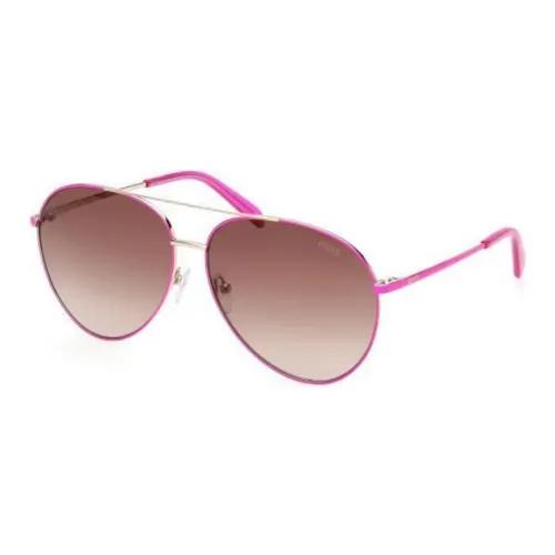 EMILIO PUCCI Металл Aviator Солнцезащитные очки Женские Розовые