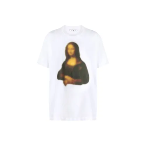 Off Белый Mona Lisa series Белый Мужская T-рубашка