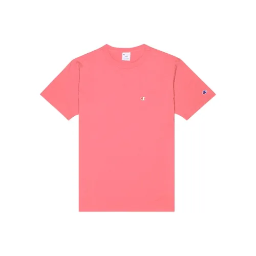 Champion T-Shirt Японская версия Унисекс Розовый