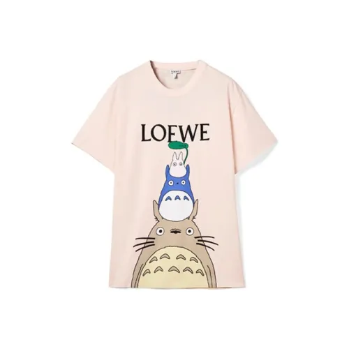 LOEWE Розовая унисекс футболка