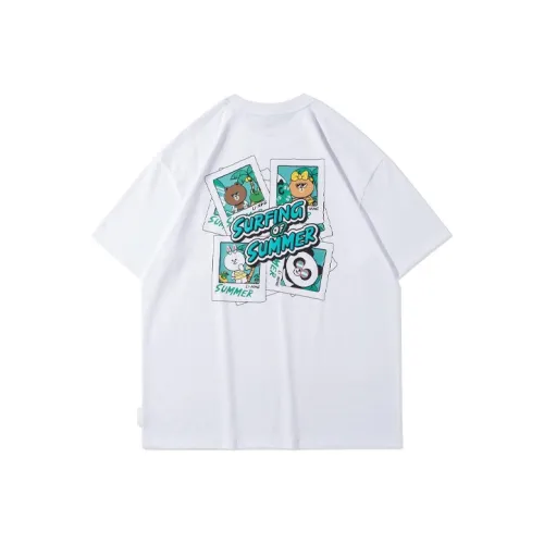 LINING x LINE FRIENDS Футболка Унисекс Белая