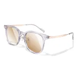 PH20074-C04 Прозрачный Серый/Розовое Золото-Градиент Чай Коричневый Линзы