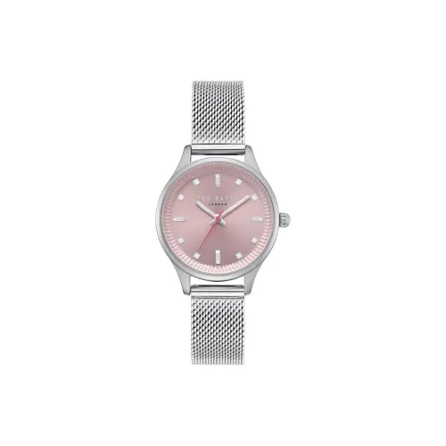 TED Baker Classic Collection Кварцевые Женские Часы Стальной Ремешок 32 мм Розовый Циферблат