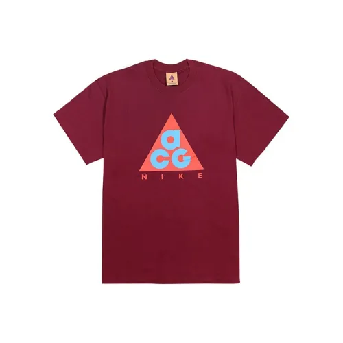 Nike ACG Темный Beet Красный Мужская T-Рубашка