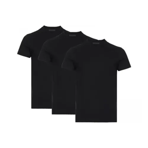 PRADA T-рубашка мужская 3 упаковки черный